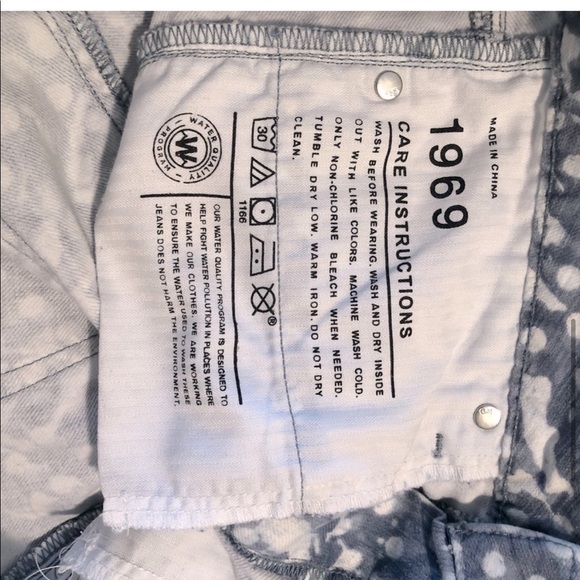 GAP 1969 Always Skinny Jeans Bleach Splatter - Picture 3 of 5